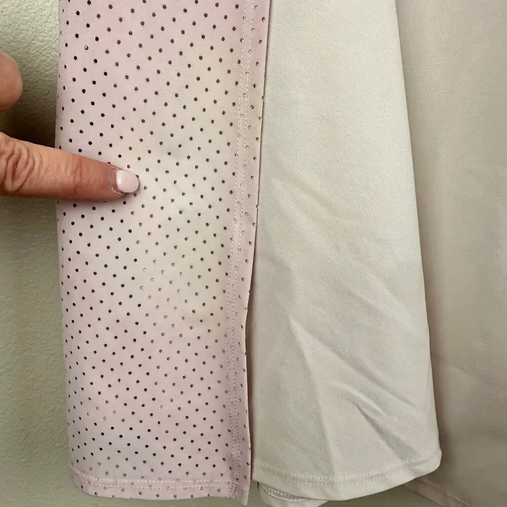 SPANX Get Moving Skort Skirt Pale Pink XL Golf Tennis Pickleball Athleisure